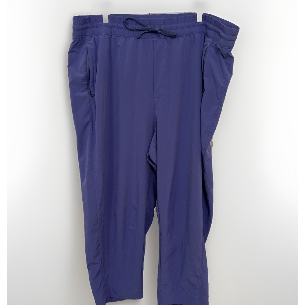 Athleta Arrival Pant Women's 22 Plus Purple Cropped Straight Leg 586940